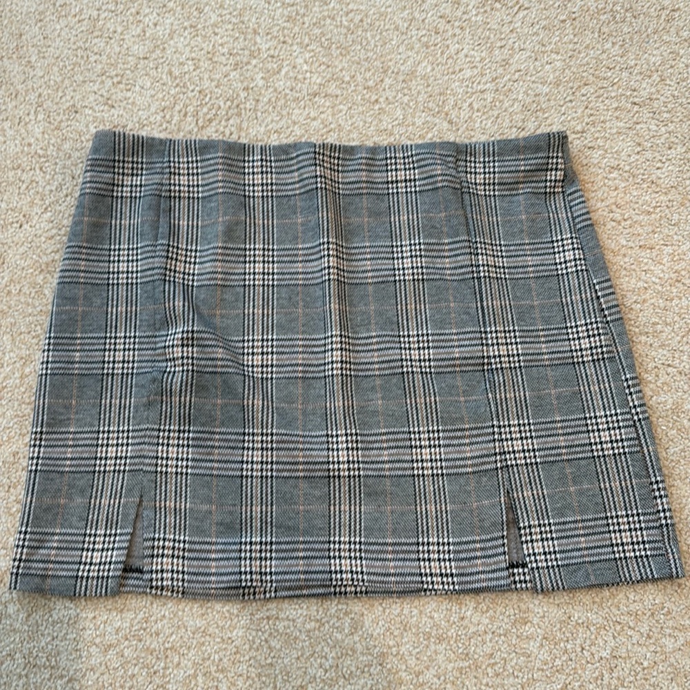 H&M Plaid Mini Skirt